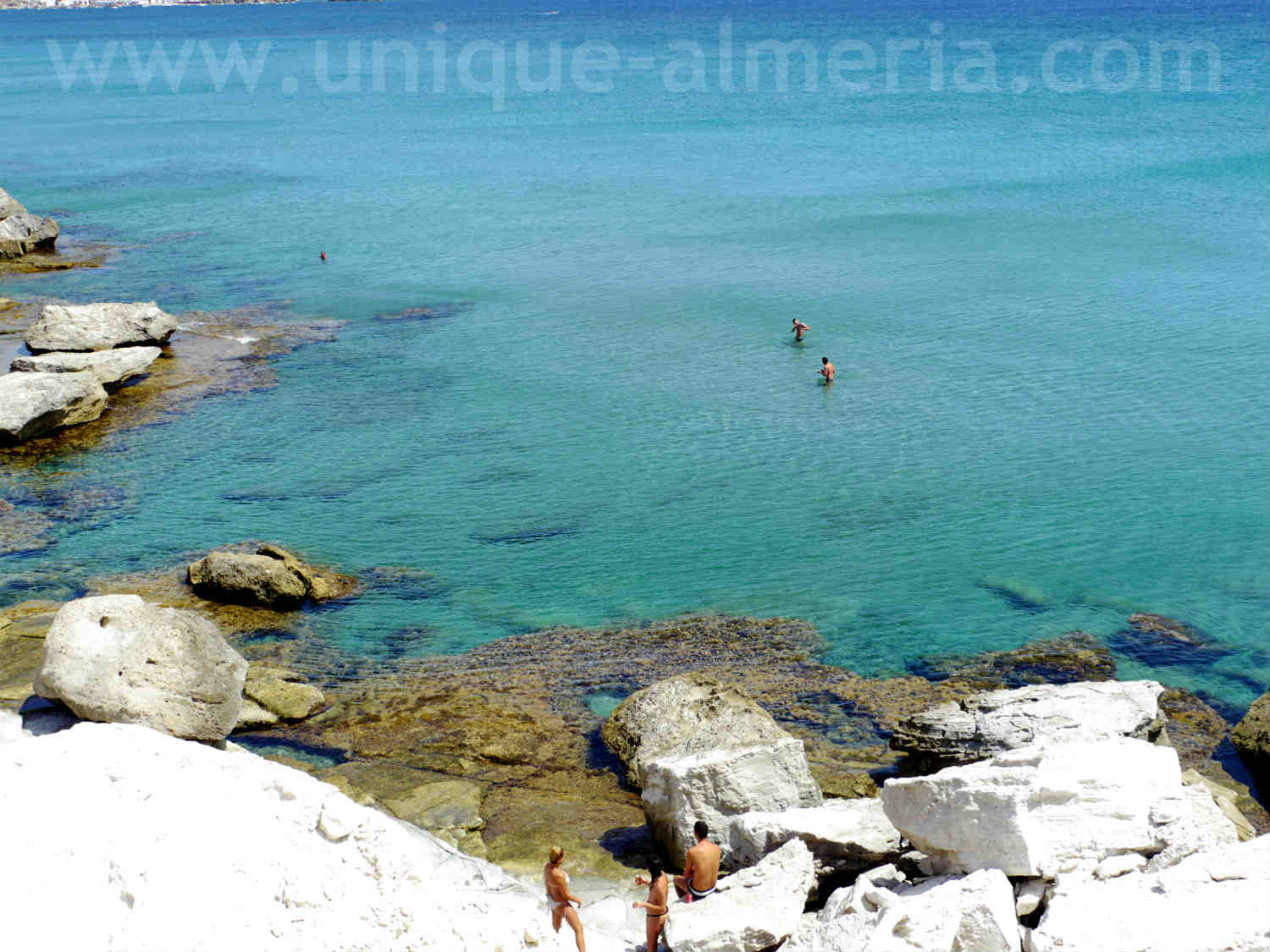 Beach landscape at Playa Embarcadero, Cabo de Gata Natural Park (Almeria, Spain)