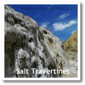 Salt Travertines in the Desert of Tabernas (Almeria, Spain)