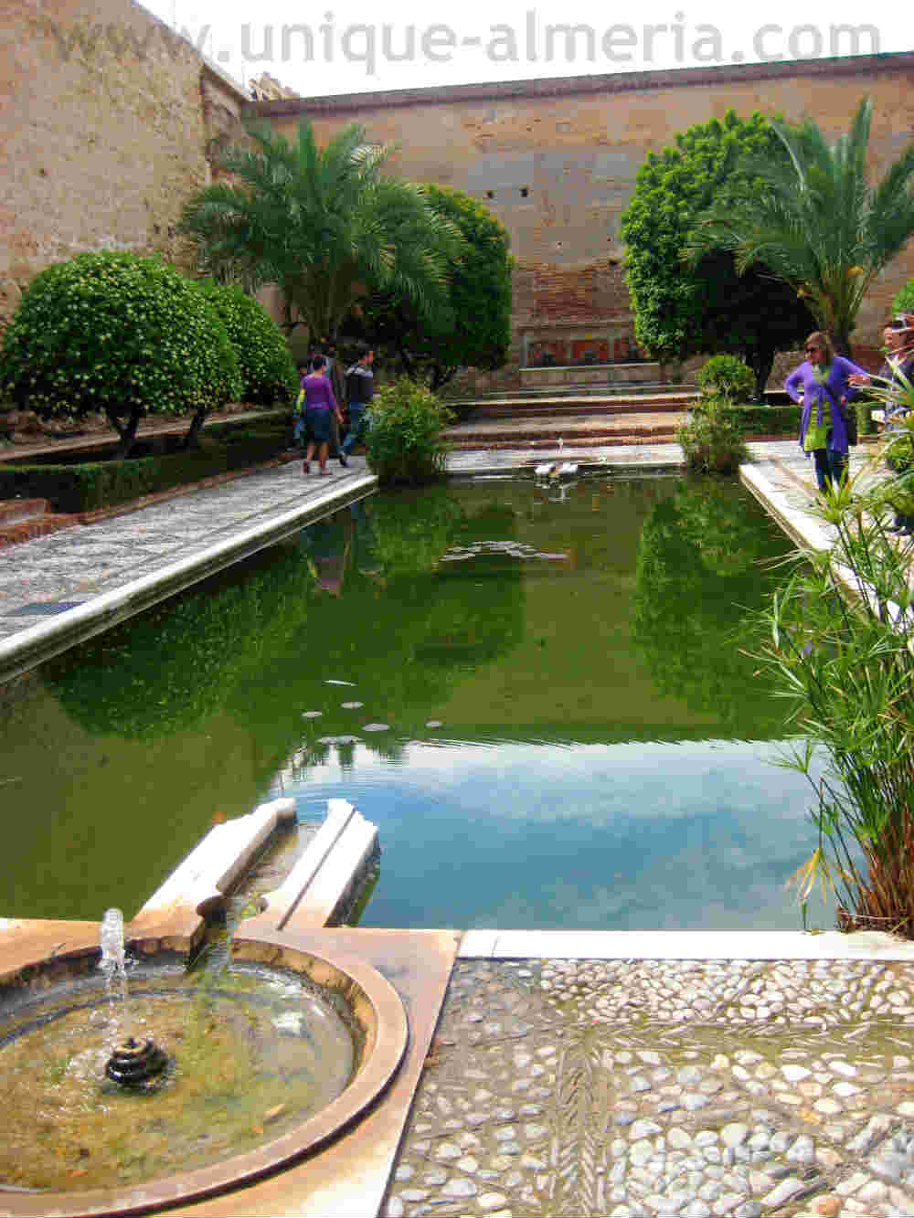 Gardens of the Alcazaba in Almeria, Spain, Muslim Architecture