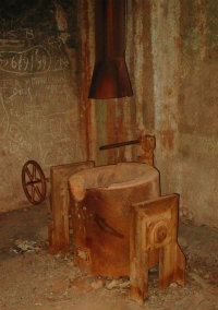 Old gold melting oven