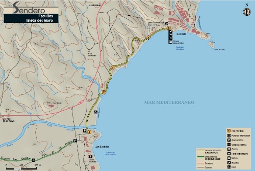 hiking trail from Escullos to Isleta del Moro