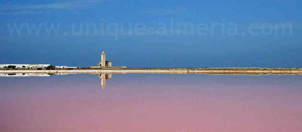 Salt Pans "Las Salinas" - Cabo de Gata Natural Park in Almeria, Spain