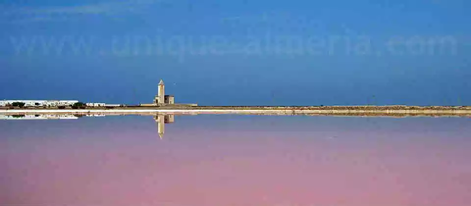 Salt Pans "Las Salinas" - Cabo de Gata Natural Park in Almeria, Spain