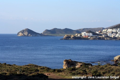 View from Cala Higuera back to San Jose